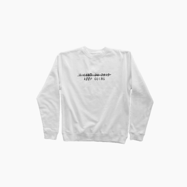 keep going crew neck